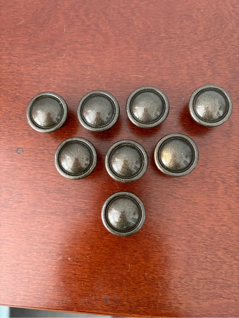 Dark Bronze Drawer Knob Pulls - Round Cabinet Hardware